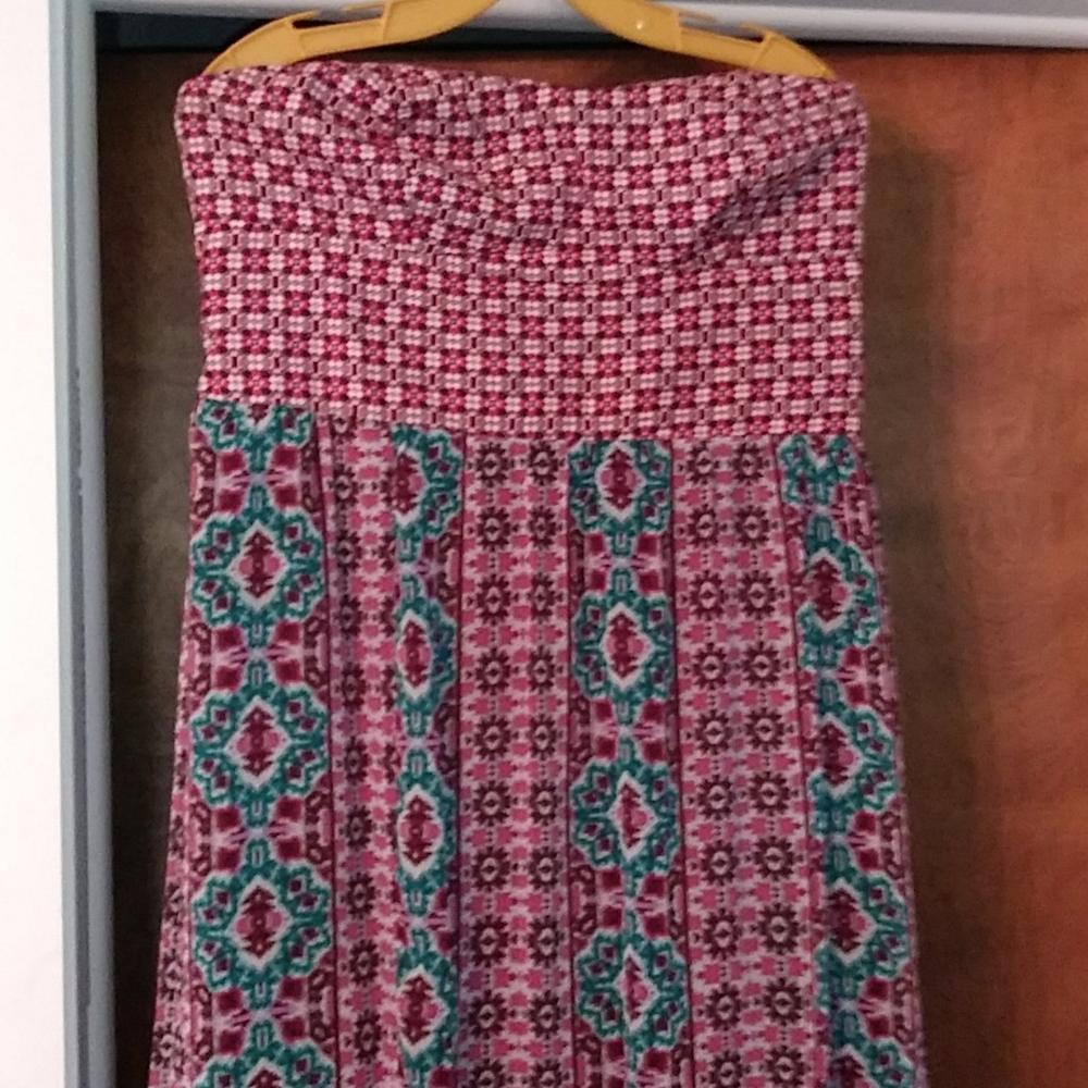 Colorful sleeveless sundress